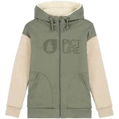 Picture Organic толстовка Basement Plush Hoody W dusty olive XL - Robinzon.ua