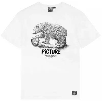 Picture Organic футболка Bear D-S white L - Robinzon.ua