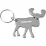 Munkees 3473 брелок-відкривачка Moose grey - Robinzon.ua