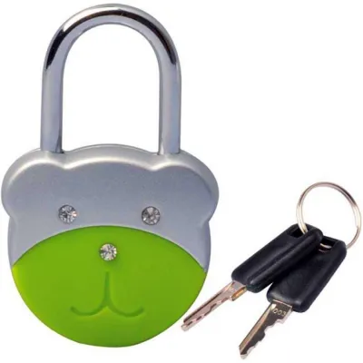 Munkees 3602 брелок-замок Padlock-Bear green - Robinzon.ua