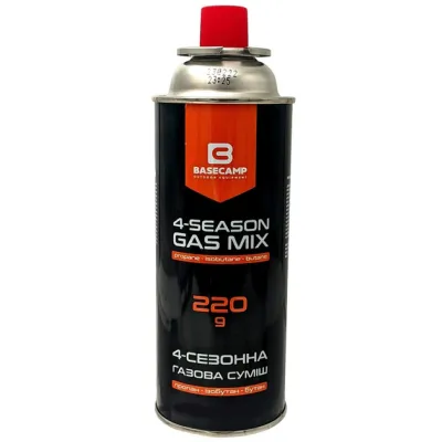 Газовий балон BaseCamp 4 Season Gas 220 г (BCP 70200) - Robinzon.ua