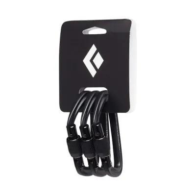 Карабін Black Diamond HotForge Screwgate 3 Pack, Black, р. (BD 381079.0002) - Robinzon.ua