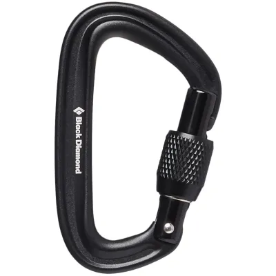 Карабін Black Diamond LiteForge Screwgate Carabiner, Black, One Size (BD 210248.0002) - Robinzon.ua