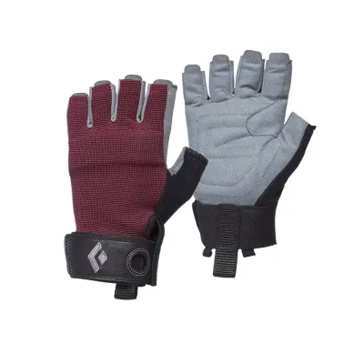 Рукавички женские Black Diamond Crag Half-Finger Gloves, Bordeaux, XS (BD 801868.6018-XS) - Robinzon.ua