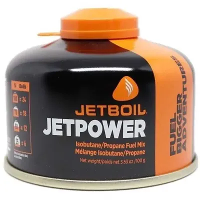 Різьбовий газовий балон Jetboil Jetpower Fuel Blue, 100 г (JB JF100-EU) - Robinzon.ua