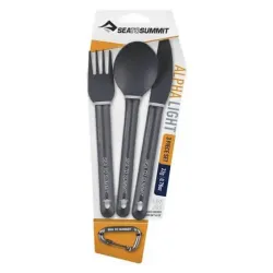 Набор столовых приборов Alpha Light Cutlery Set Grey от Sea to Summit (STS ACUTALSET3) - Robinzon.ua