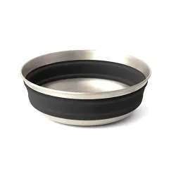 Миска складная Sea to Summit Detour Stainless Steel Collapsible Bowl, Beluga Black, M (STS ACK039011-050101) - Robinzon.ua