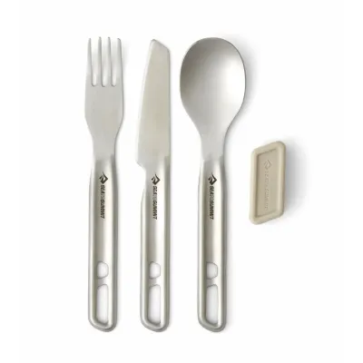 Набор столовых приборов (нож, вилка, ложка) Sea to Summit Detour Stainless Steel Cutlery Set (STS ACK036021-121801) - Robinzon.ua