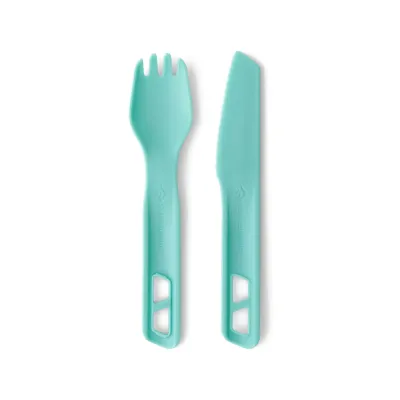 Набір столових приборів Sea to Summit Passage Cutlery Set, 2 Piece, Aqua Sea Blue (STS ACK035021-120203) - Robinzon.ua