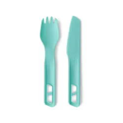 Набор столовых приборов Sea to Summit Passage Cutlery Set, 2 Piece, Aqua Sea Blue (STS ACK035021-120203) - Robinzon.ua