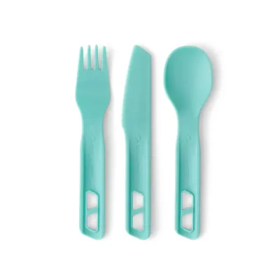 Набір столових приборів Sea to Summit Passage Cutlery Set, 3 Piece, Aqua Sea Blue (STS ACK035021-120207) - Robinzon.ua