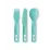 Набір столових приборів Sea to Summit Passage Cutlery Set, 3 Piece, Aqua Sea Blue (STS ACK035021-120207) - Robinzon.ua