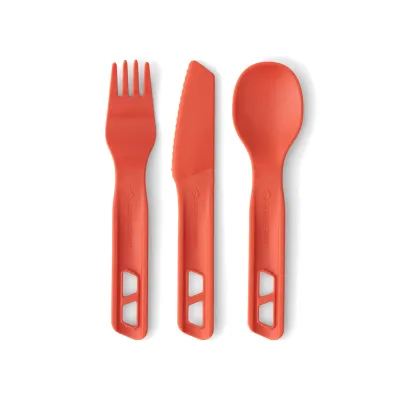 Набір столових приборів Sea to Summit Passage Cutlery Set, 3 Piece, Spicy Orange (STS ACK035021-120808) - Robinzon.ua