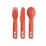 Набір столових приборів Sea to Summit Passage Cutlery Set, 3 Piece, Spicy Orange (STS ACK035021-120808) - Robinzon.ua