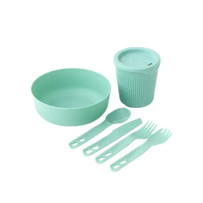 Набор посуды Sea to Summit Passage Dinnerware Set, 1P, 6 Piece, Aqua Sea Blue (STS ACK037051-120215) - Robinzon.ua