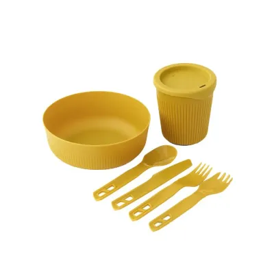 Набор посуды Sea to Summit Passage Dinnerware Set, 1P, 6 Piece, Arrowwood Yellow (STS ACK037051-120913) - Robinzon.ua