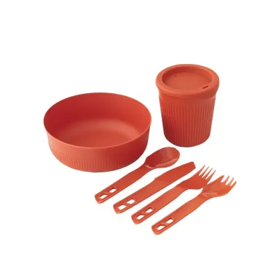 Набор посуды Sea to Summit Passage Dinnerware Set, 1P, 6 Piece, Spicy Orange (STS ACK037051-120816) - Robinzon.ua