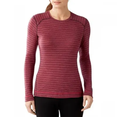 Термофутболка жіноча Smartwool Merino 250 Baselayer Pattern Crew Aubergin Heather, р.M (SW SS226.765-M) - Robinzon.ua