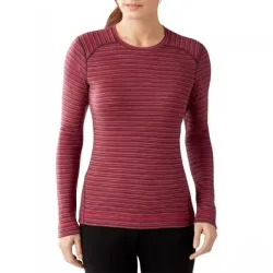Термофутболка жіноча Smartwool Merino 250 Baselayer Pattern Crew Aubergin Heather, р.M (SW SS226.765-M) - Robinzon.ua