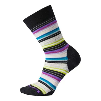 Шкарпетки жіночі Smartwool Wm's Margarita, M - Black/Meadow Mauve (SW SW717.A61-M) - Robinzon.ua