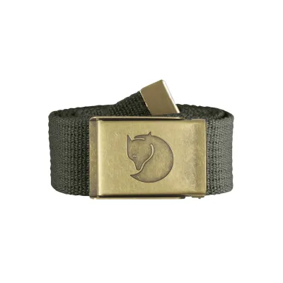 Пояс FJALLRAVEN Canvas Brass Belt 4 cm Сірий - Robinzon.ua