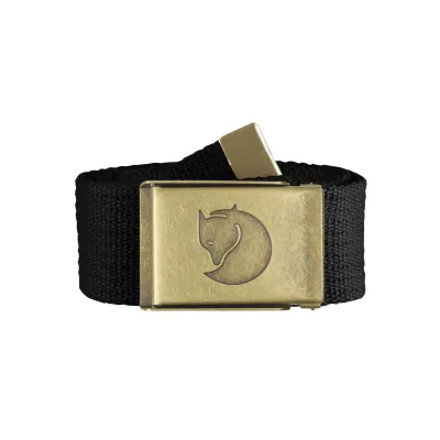 Пояс FJALLRAVEN Canvas Brass Belt 4 cm Черный - Robinzon.ua