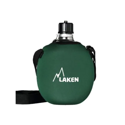 Фляга LAKEN Clasica 1L with neopren cover and shoulder strap Хакі - Robinzon.ua