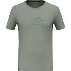 Футболка чоловіча Salewa EAGLE POEM DRY T-SHIRT M 28912 5130 - 48/M - Сірий - Robinzon.ua