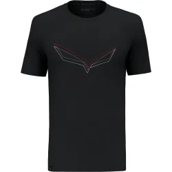 Футболка мужская Salewa PURE EAGLE FRAME DRY M T-SHIRT 28448 0910 - 54/2X - черный - Robinzon.ua