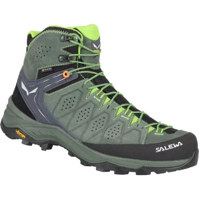 Ботинки мужские Salewa Alp Trainer 2 Mid GTX 40 - зеленый с мембраной Gore-Tex®, треккинговые - 013.001.5007 - Robinzon.ua