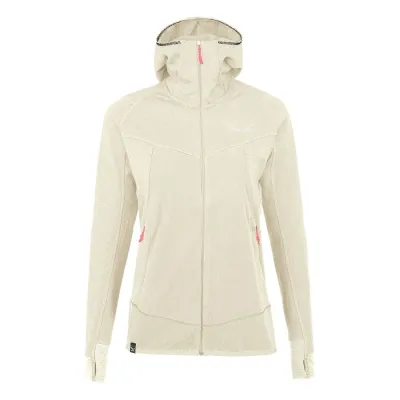 Флісова кофта Salewa Puez Hybrid Polarlite Full-Zip Wms 48/42 (XL) бежевий - Robinzon.ua