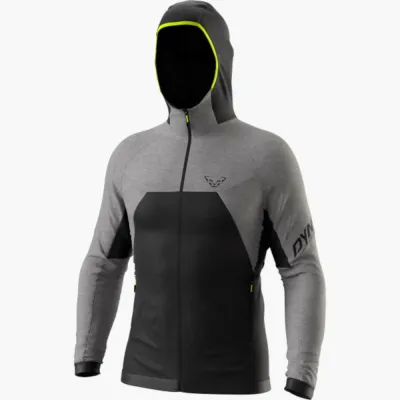 Флисовая кофта Dynafit Tour Wool Thermal Hoody Mns L серый/черный - Robinzon.ua