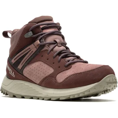 Черевики жіночі Merrell Wildwood Mid LTR WP 38.5 - бордовий/коричневий, для міста - 036.1533 - Robinzon.ua