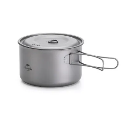 Титановый котелок Naturehike 1300 мл NH18T202-B. - Robinzon.ua