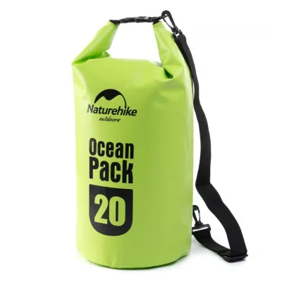Водонепроницаемая сумка с ремешком Naturehike 20 л салатовая FS15M020-J. - Robinzon.ua
