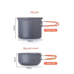 Часть набора посуды для похода Naturehike NH15T401-G. - Robinzon.ua