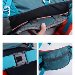 Рюкзак туристичний Naturehike 55 + 5 л  чорний NH16Y020-Q - Robinzon.ua