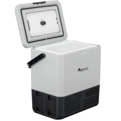 Компресорний автохолодильник Alpicool P15 (13,5 літрів). Охолодження до -15℃, живлення 12, 24, 220 вольт - Robinzon.ua