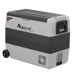 Компресорний автохолодильник Alpicool T60 (LG) (двокамерний, 60 літрів). Охолодження до -20℃. Живлення 12, 24, 220 вольт - Robinzon.ua