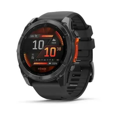 Смарт-часы Garmin Fenix 8 – 51 мм, AMOLED, сланцево-серые с черным силиконовым ремешком - Robinzon.ua