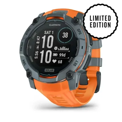 Смарт-часы Garmin Instinct 3 (50 мм) Solar, цвет сумеречный/солнечный - Robinzon.ua
