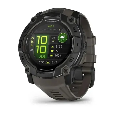 Смарт-часы Garmin Instinct 3 (50 мм) AMOLED черные/угольные - Robinzon.ua