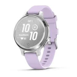 Смарт-годинник Garmin Lily 2 Active сріблястий із силіконовим ремінцем кольору фіолетовий жасмин - Robinzon.ua