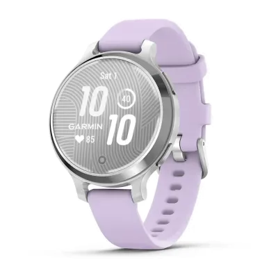 Смарт-годинник Garmin Lily 2 Active сріблястий із силіконовим ремінцем кольору фіолетовий жасмин - Robinzon.ua