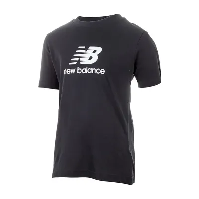 Дитяча Футболка New Balance Essentials Stacked Logo Jersey Чорний S (YT31541BK) - Robinzon.ua