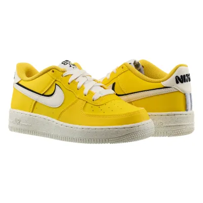 Дитячі Кросівки Nike AIR FORCE 1 LV8 Жовтий 37.5 (7dDQ0359-700 37.5) - Robinzon.ua