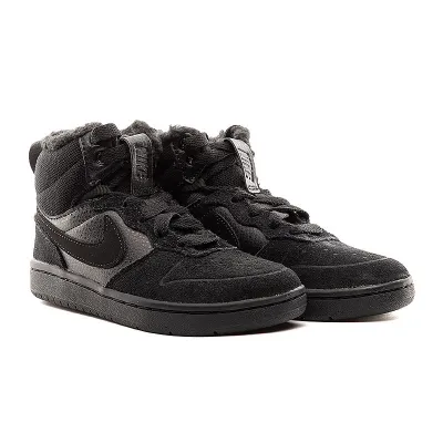 Детские Кроссовки Nike COURT BOROUGH MID 2 BOOT PS Черный 28 (7dCQ4026-001 28) - Robinzon.ua