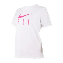 Женская Футболка Nike W NK DF SWOOSH FLY GRX TEE Белый L (7dFQ6606-100 L) - Robinzon.ua