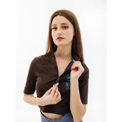 Женская Футболка Nike W NSW TOP SS RIB SU  Бордовый S (7dFJ5253-220 S) - Robinzon.ua