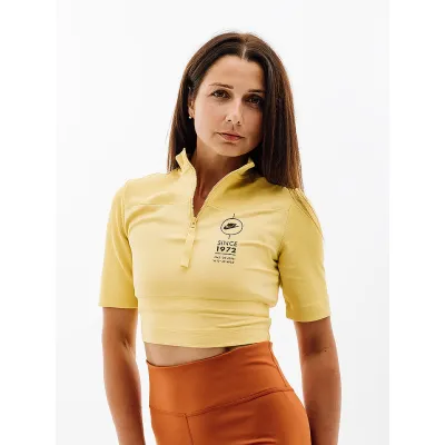 Жіноча Футболка Nike W NSW TOP SS RIB SU Жовтий  L (7dFJ5253-700 L) - Robinzon.ua